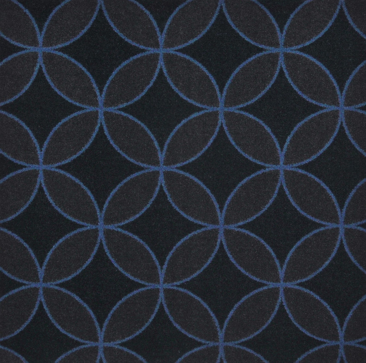 Eclipse home theater carpet in Blue — pattern detail, 13'6 inch broadloom