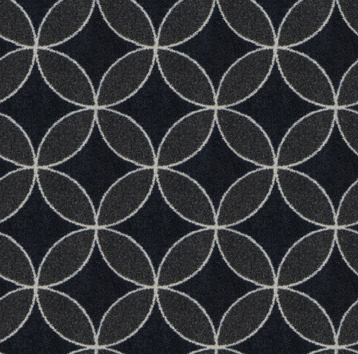 Eclipse home theater carpet in Charcoal — pattern detail, 13'6 inch broadloom