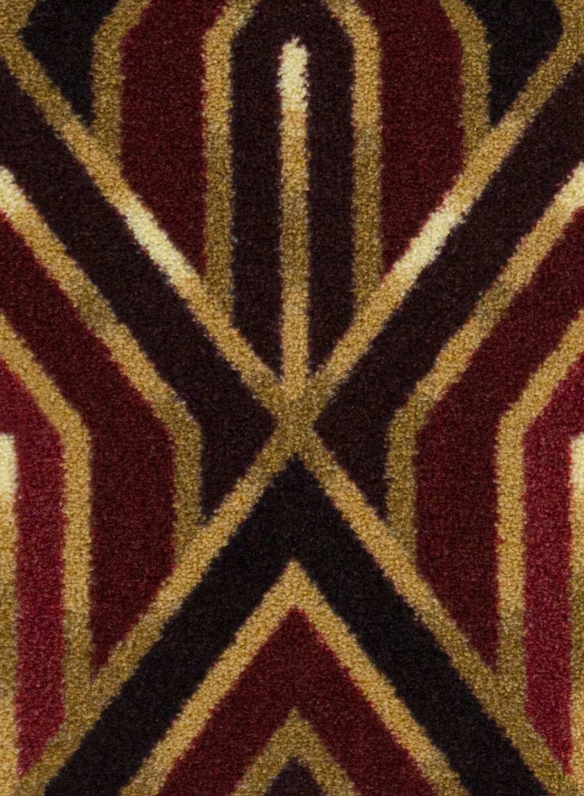 Pinnacle carpet in Ruby — full 18.75 inch pattern repeat