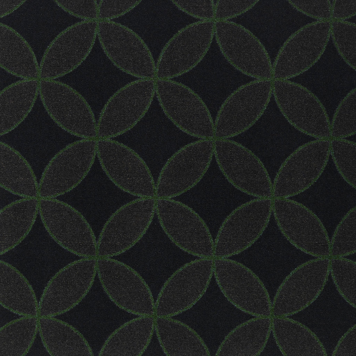Eclipse home theater carpet in Green — pattern detail, 13'6 inch broadloom