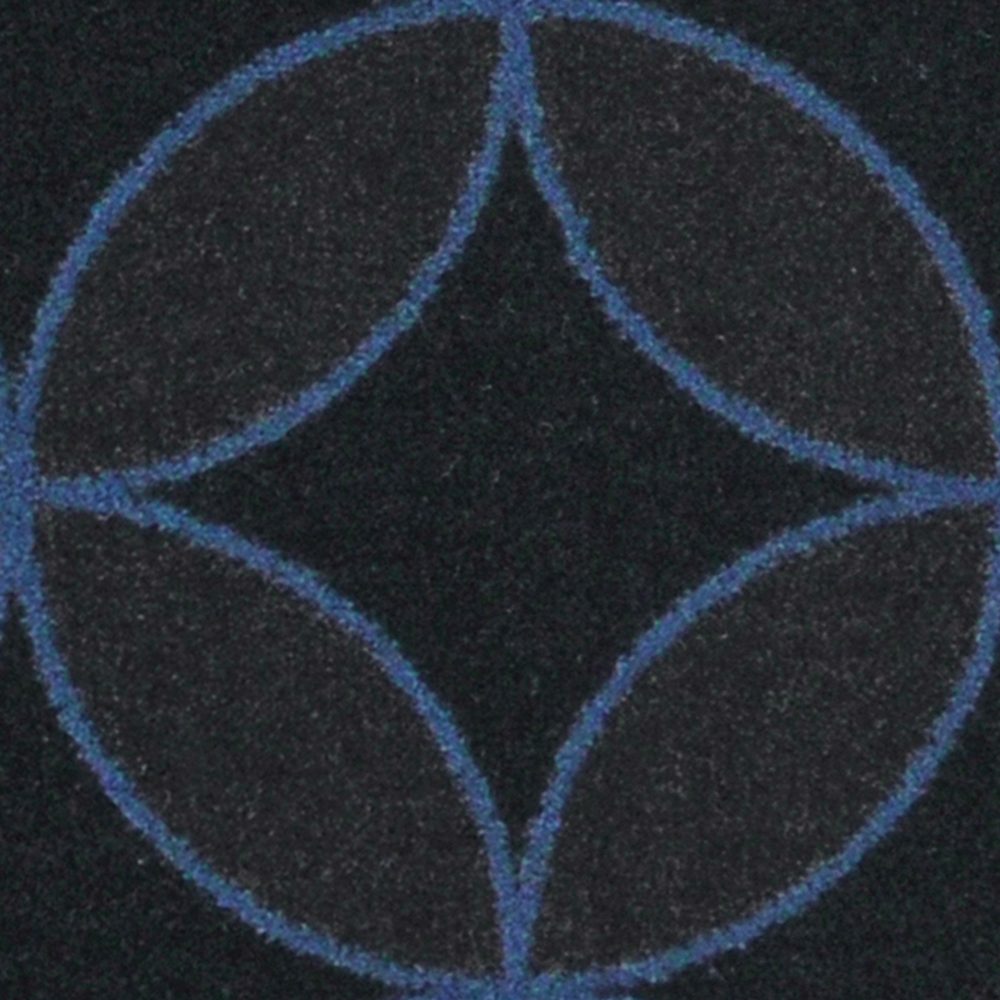 Eclipse carpet in Blue — full 13.5 inch pattern repeat