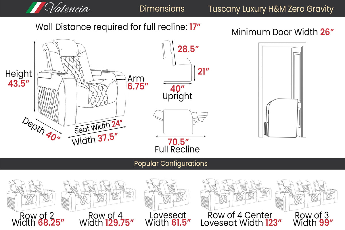 Tuscany Luxury Float™ Zero Gravity Heat & Massage